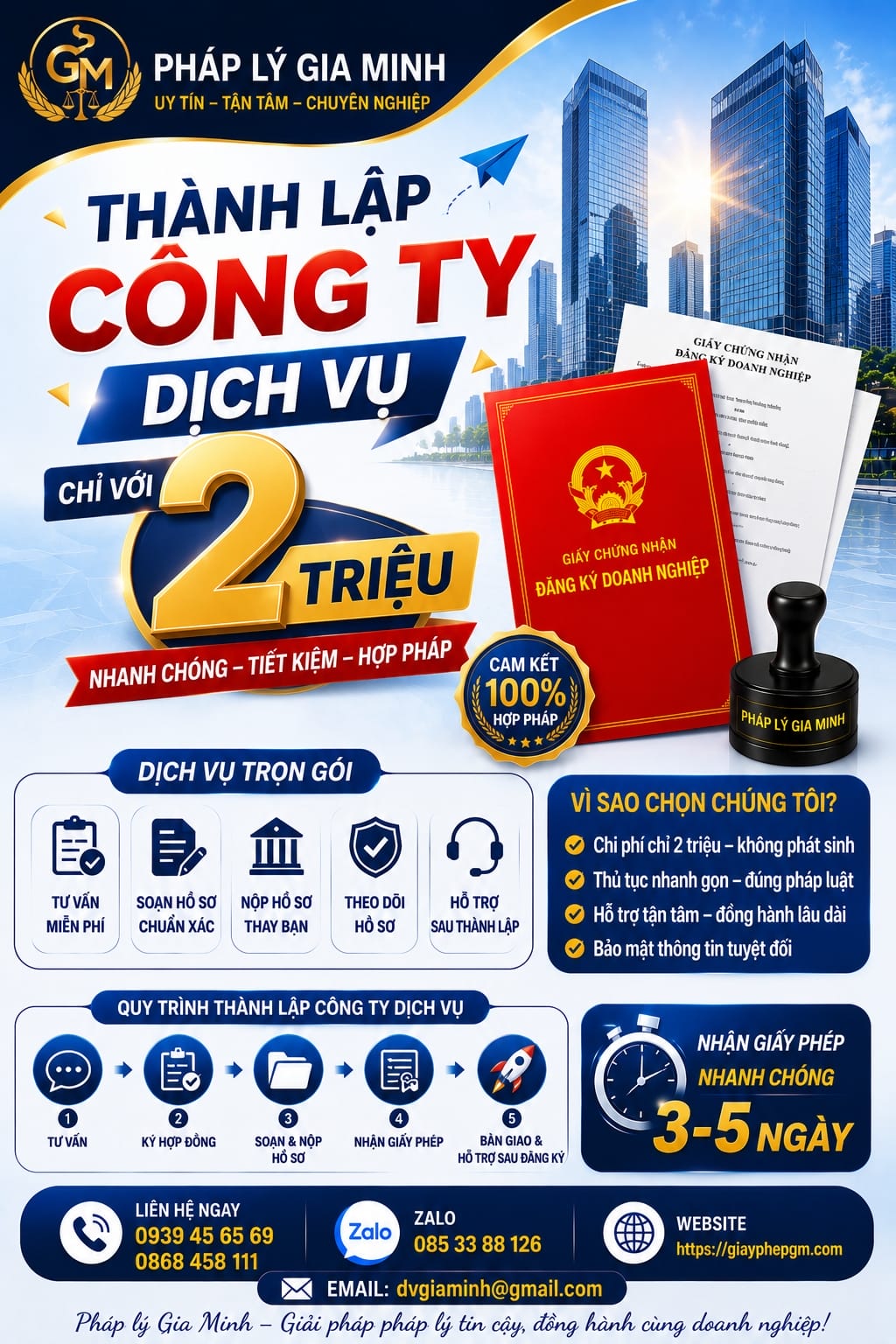 Chi phí thành lập công ty Khánh Hòa