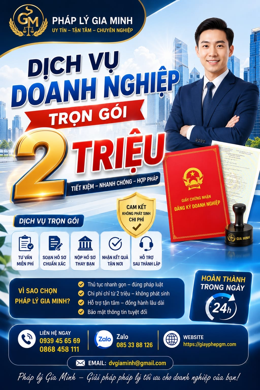 Chi phí thành lập công ty Thanh Hóa
