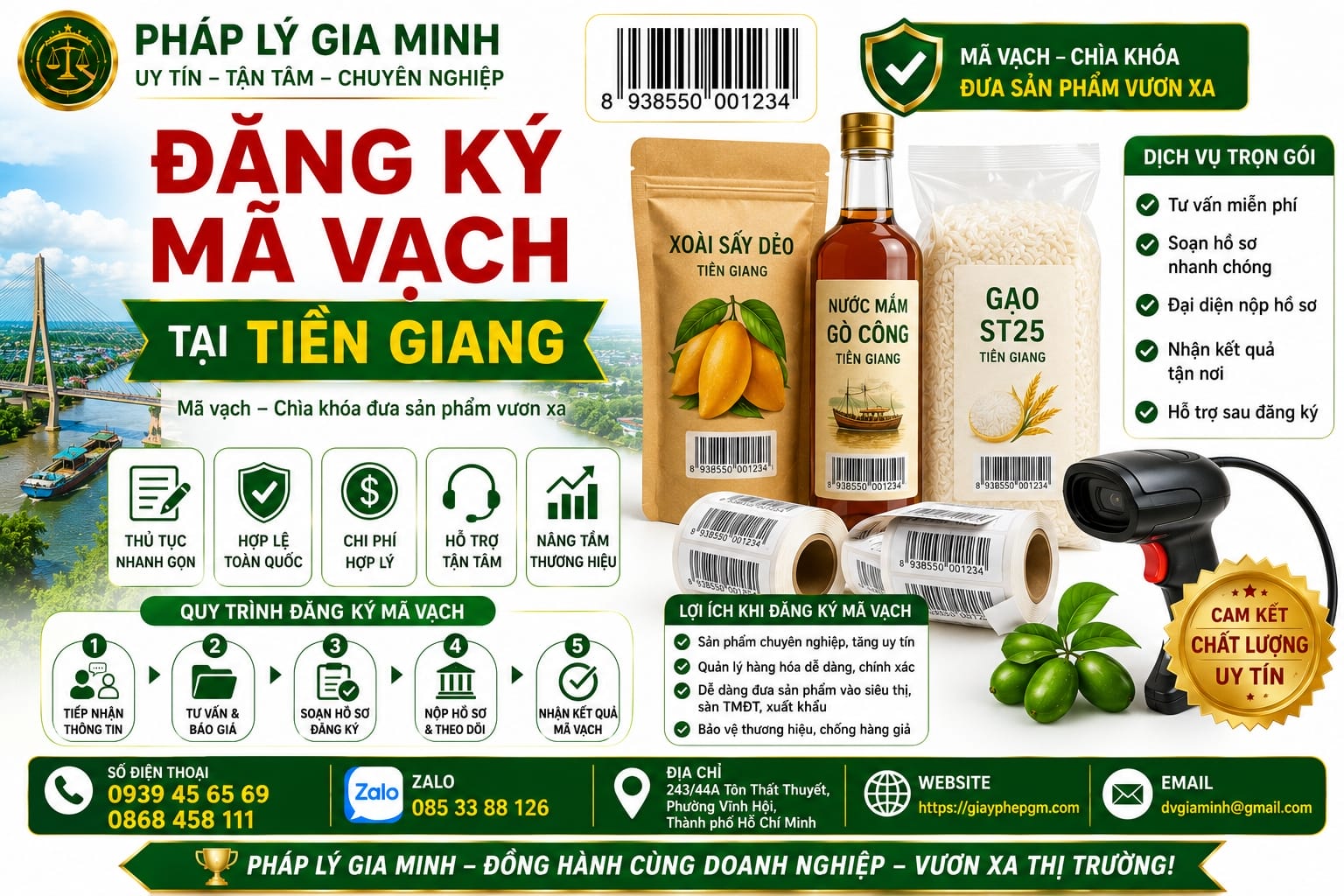 Đăng ký mã vạch tại Tiền Giang
