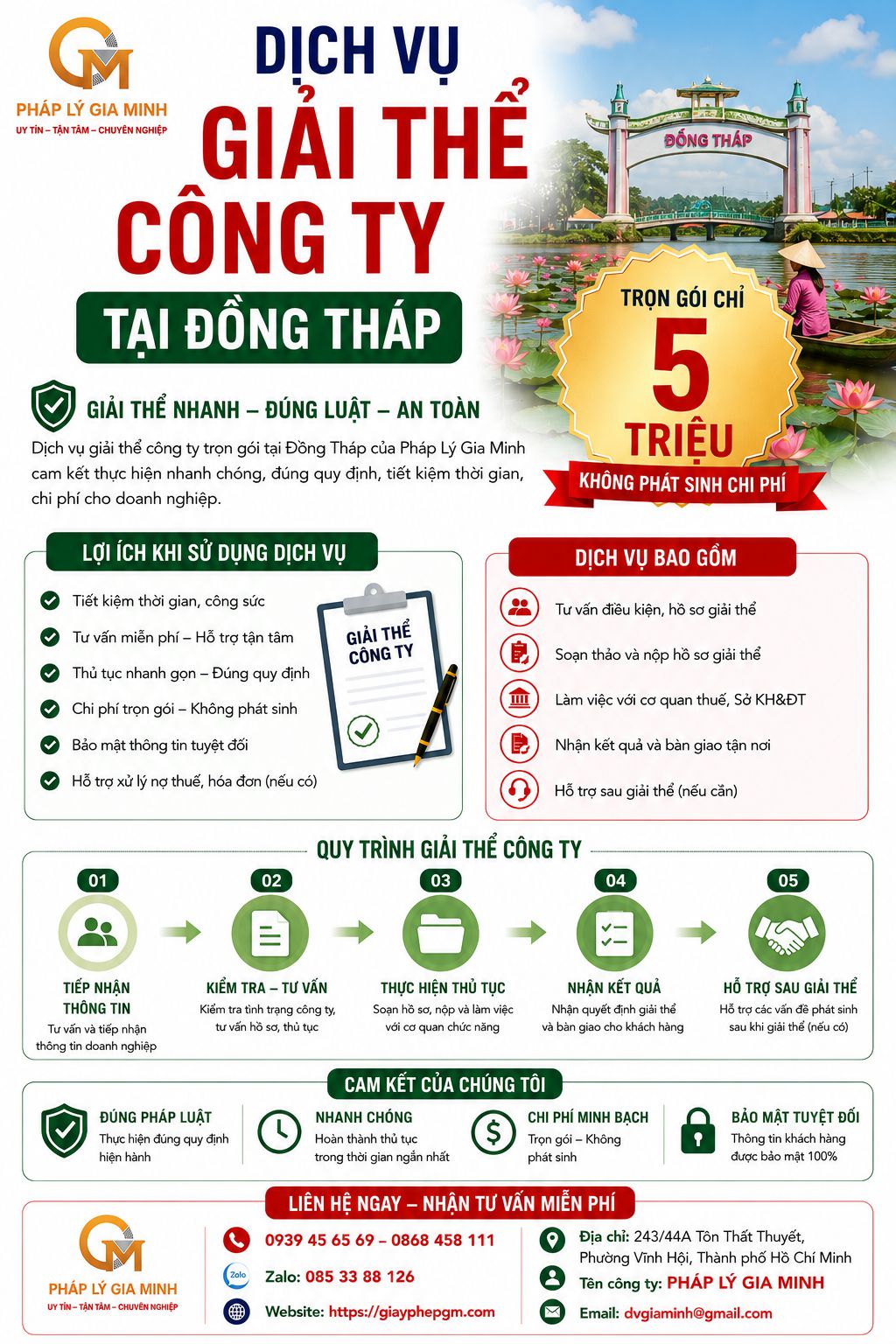 Dịch Vụ Giải Thể Công Ty Trọn Gói Đồng Tháp Uy Tín – Nhanh Gọn – Đúng Luật 16 Dịch vụ giải thể công ty tại Đồng Tháp