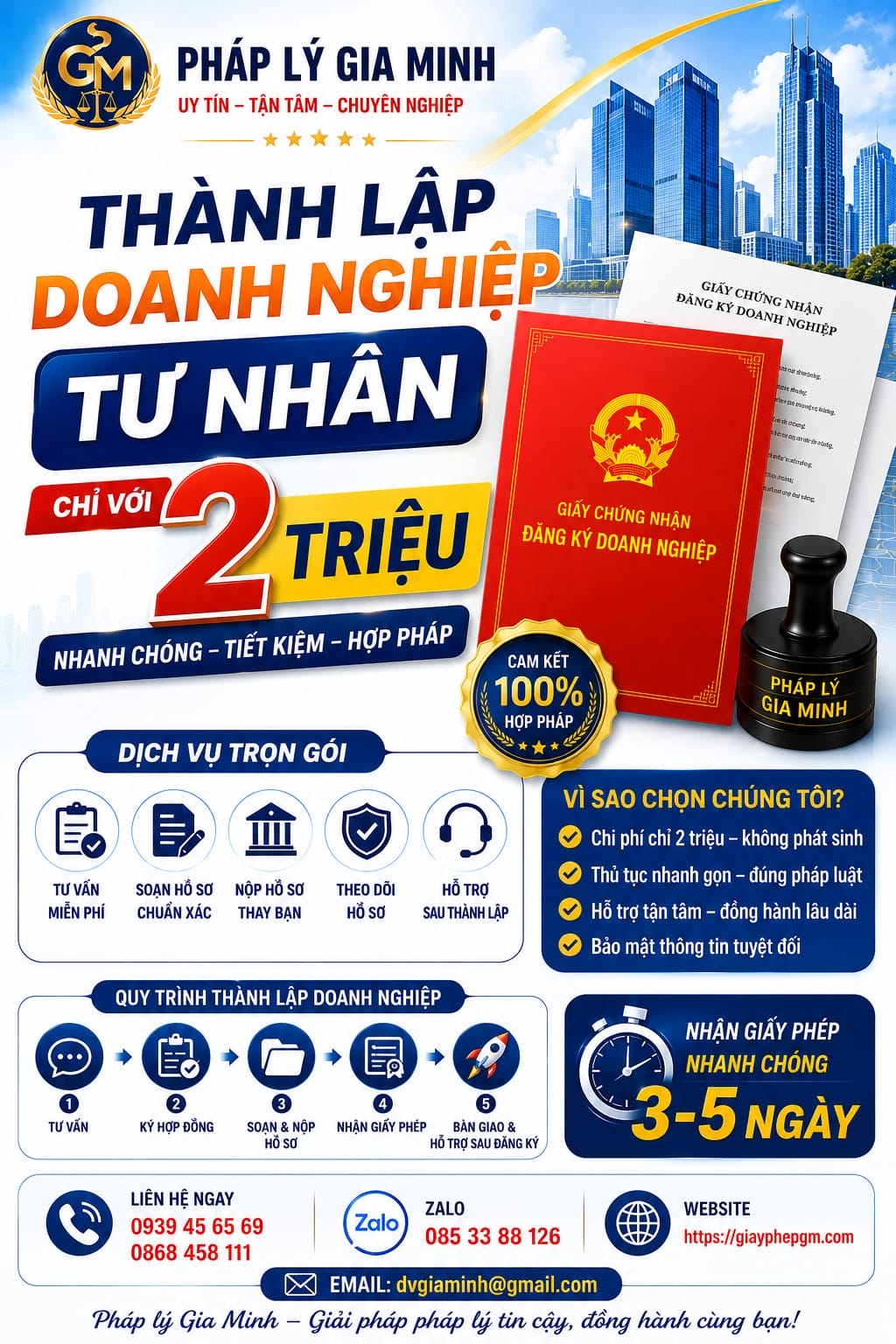 Dịch vụ thành lập công ty tại Đà Nẵng uy tín – trọn gói tại Gia Minh 3 Dịch vụ thành lập công ty tại Đà Nẵng trọn gói