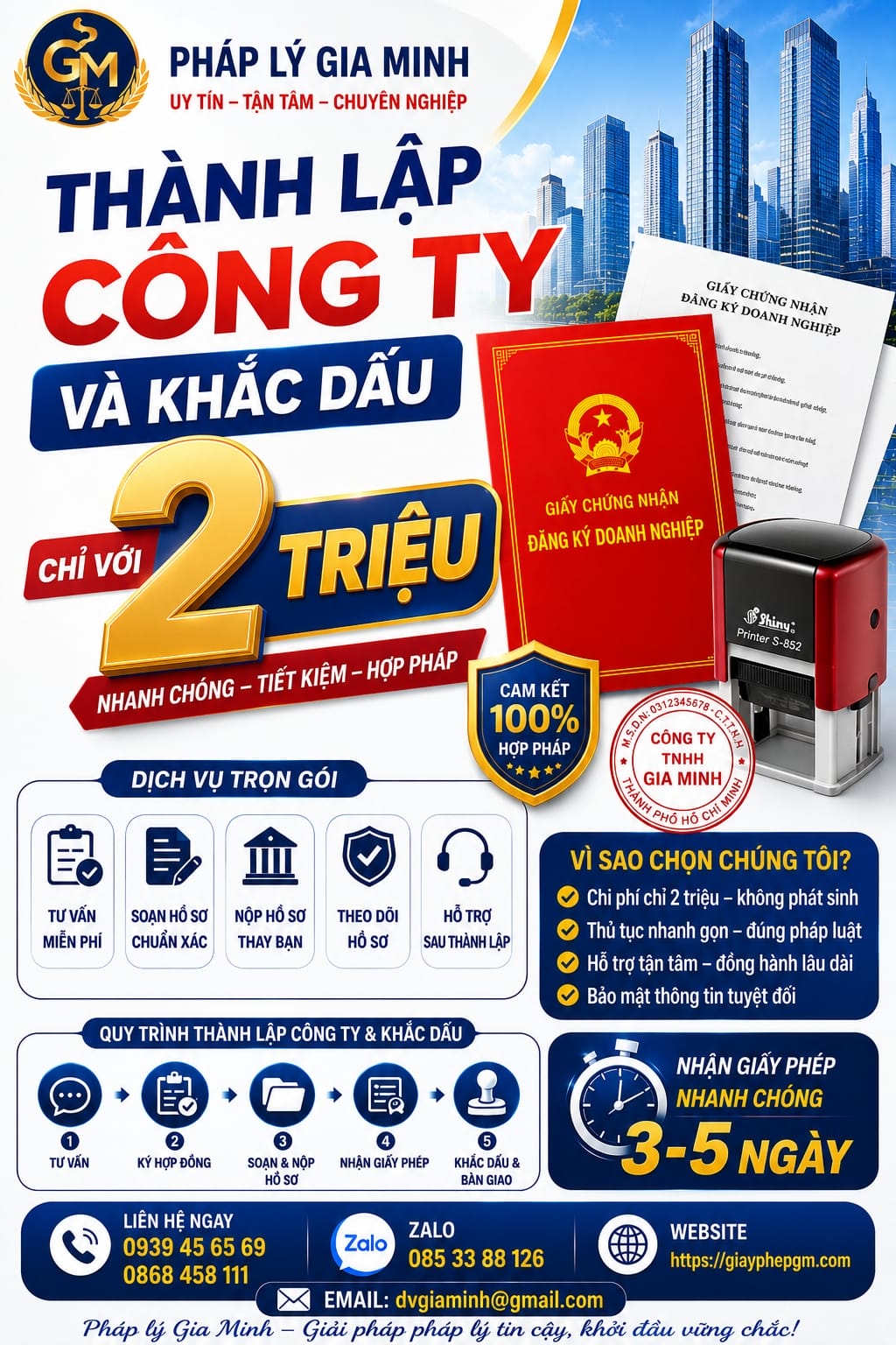 Dịch vụ thành lập công ty tại Khánh Hòa trọn gói