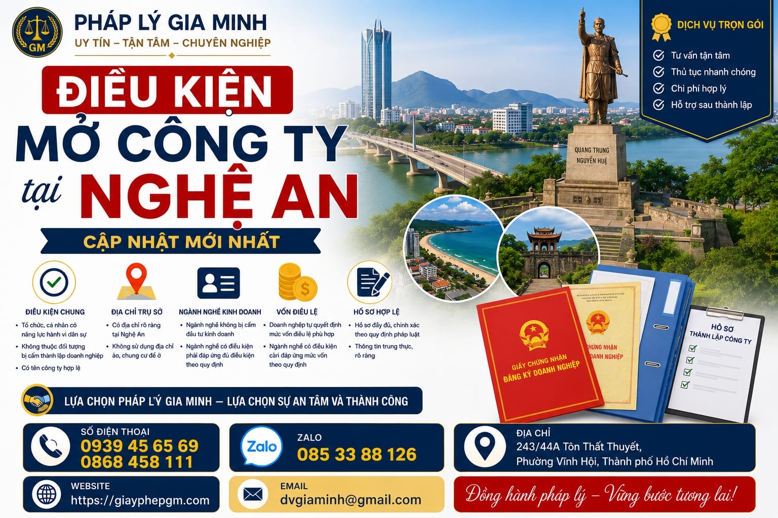 Điều kiện mở công ty tại Nghệ An