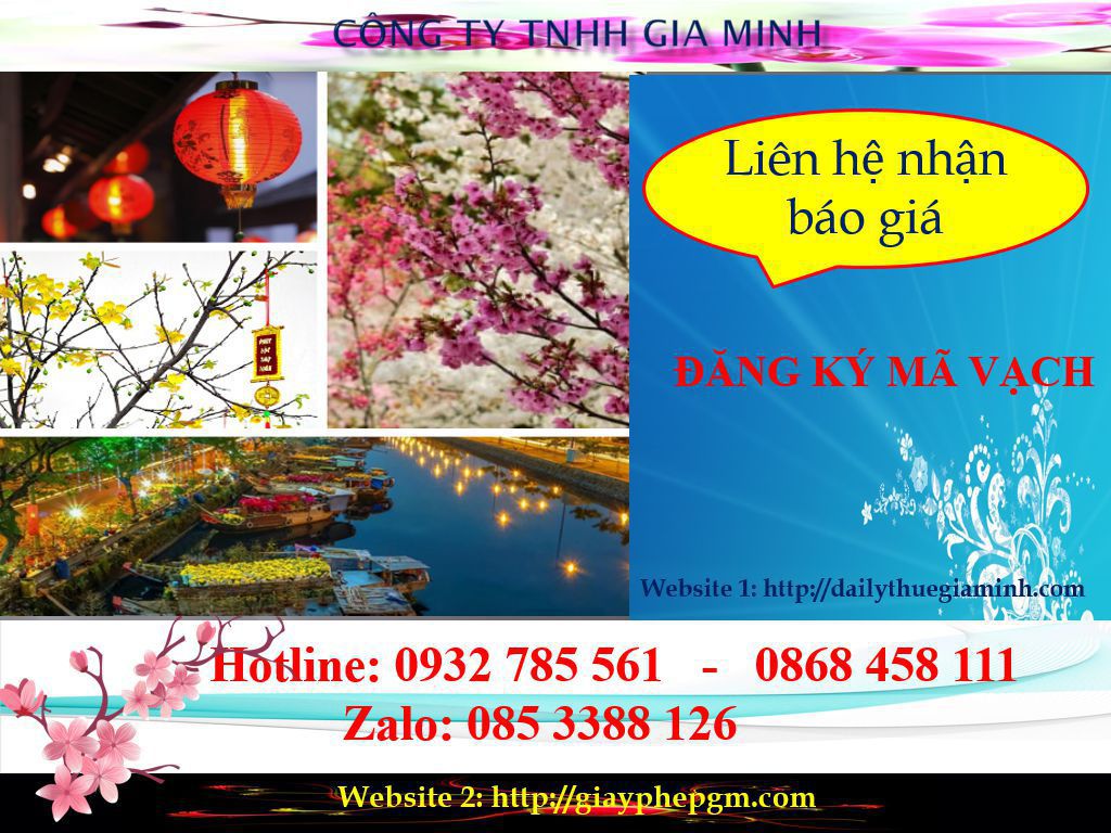 Đăng ký mã vạch tại Vũng Tàu 6 Chi phí đăng ký mã vạch