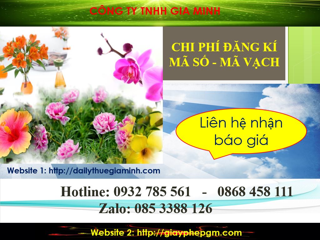 Chi phí đăng ký mã vạch