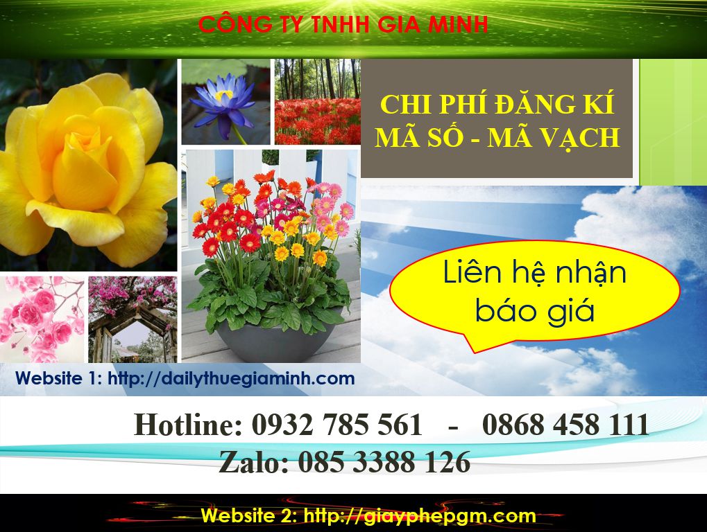 Chi phí đăng ký mã vạch