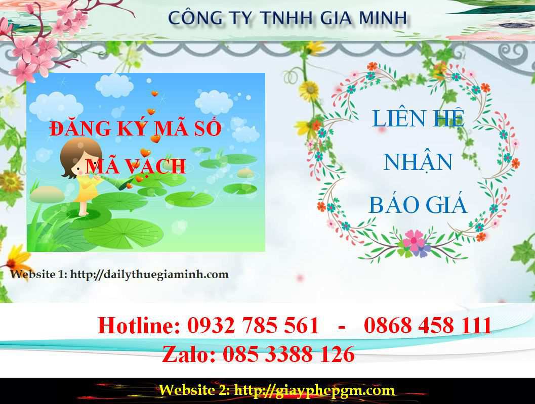 Đăng ký mã vạch tại An Giang 6 Chi phí đăng ký mã vạch