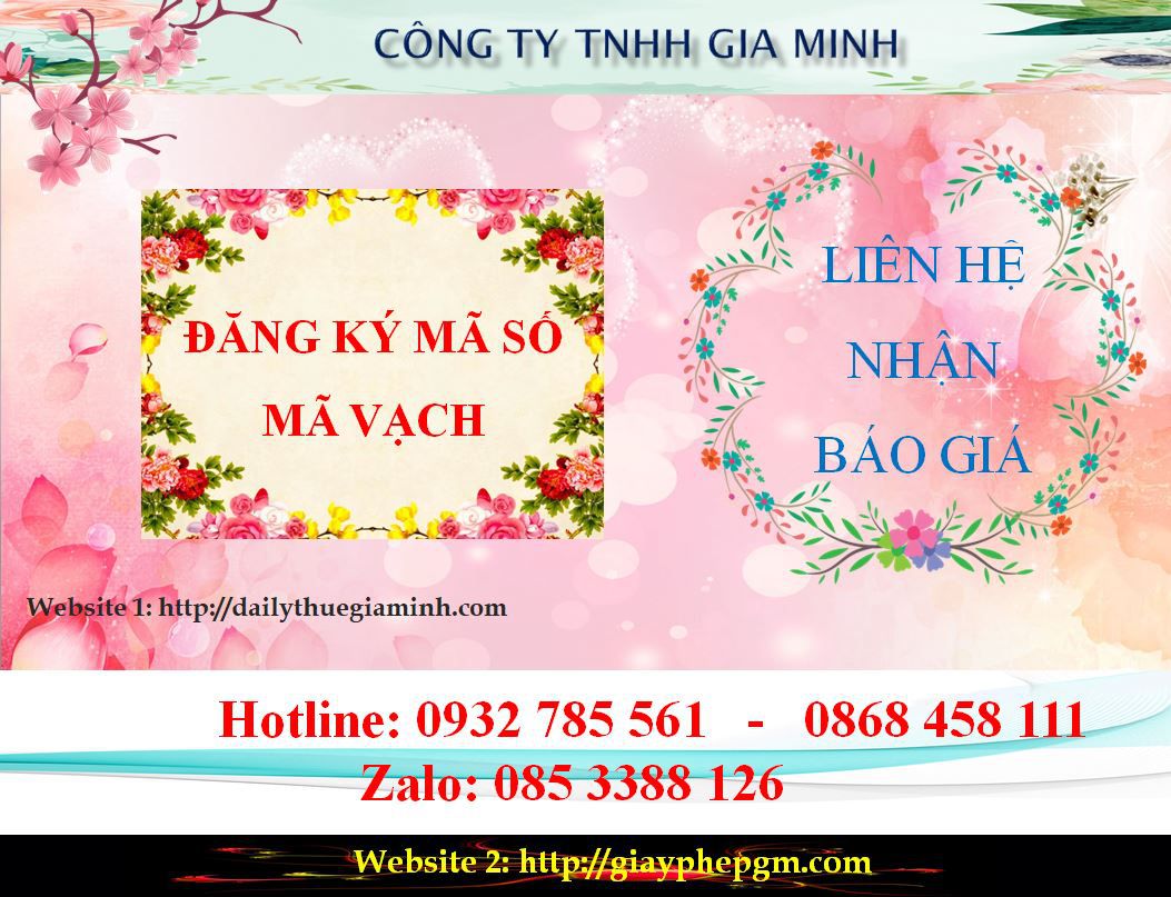 Đăng ký mã vạch tại Bắc Ninh 11 Chi phí đăng ký mã vạch