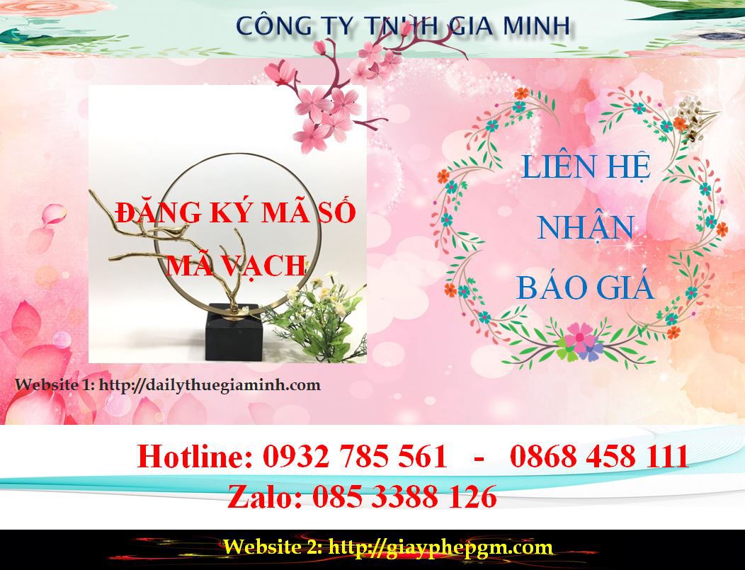 Đăng ký mã vạch tại Bình Định 6 Chi phí đăng ký mã vạch