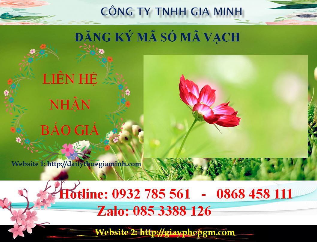 Đăng ký mã vạch tại Bình Thuận 6 Chi phí đăng ký mã vạch