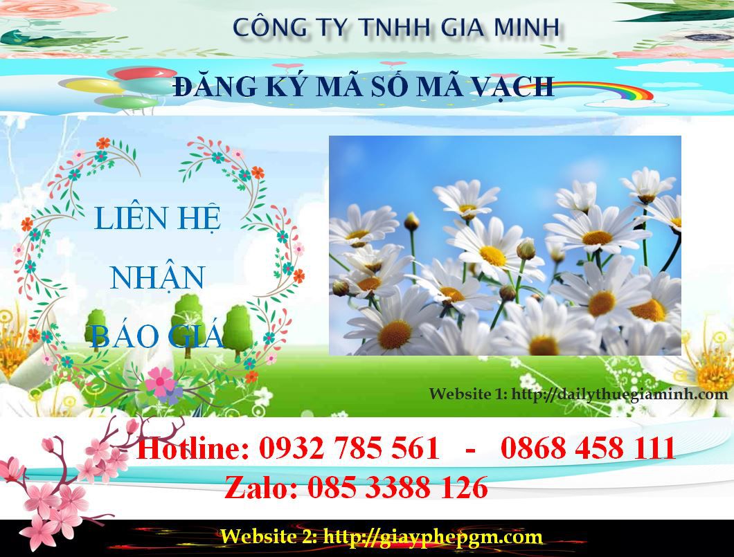 Đăng ký mã vạch tại Cao Bằng 6 Chi phí đăng ký mã vạch Cao Bằng