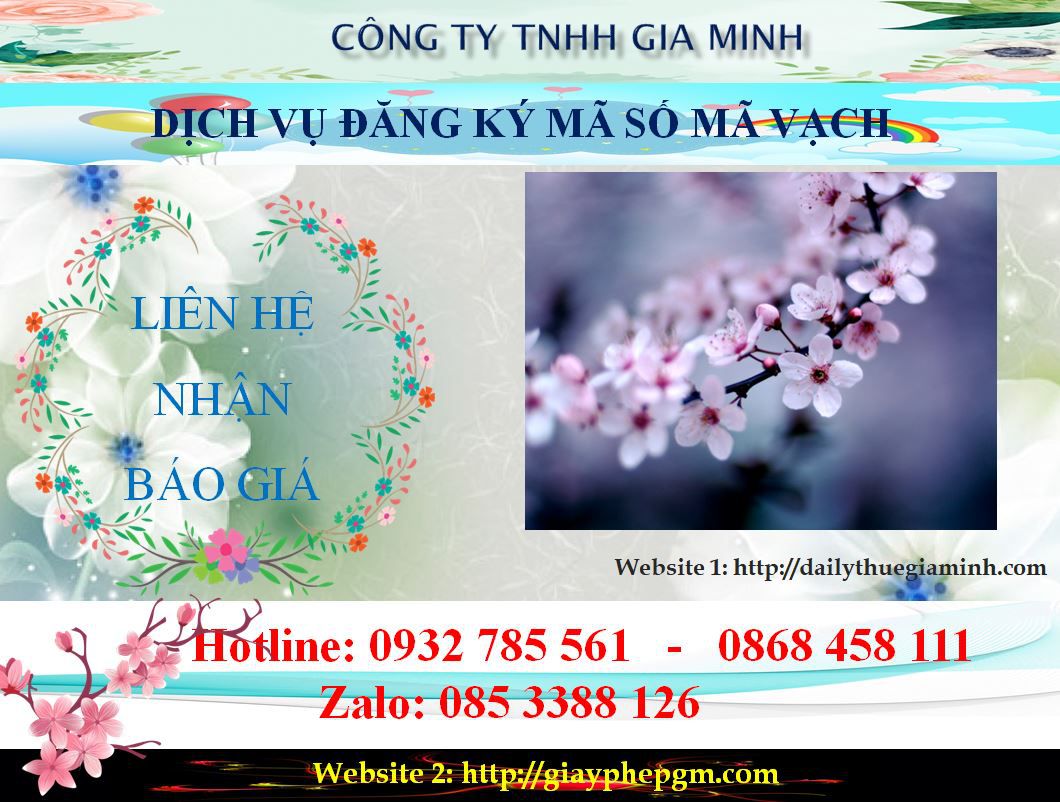 Chi phí đăng ký mã vạch