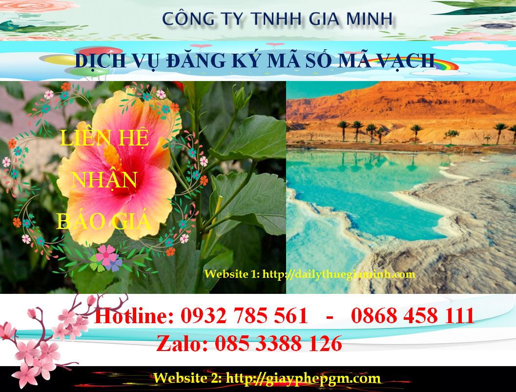 Đăng ký mã vạch tại Đồng Tháp 6 Chi phí đăng ký mã vạch
