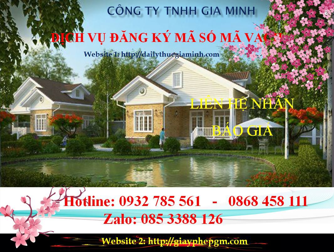 Đăng ký mã vạch tại Lai Châu 6 Chi phí đăng ký mã vạch