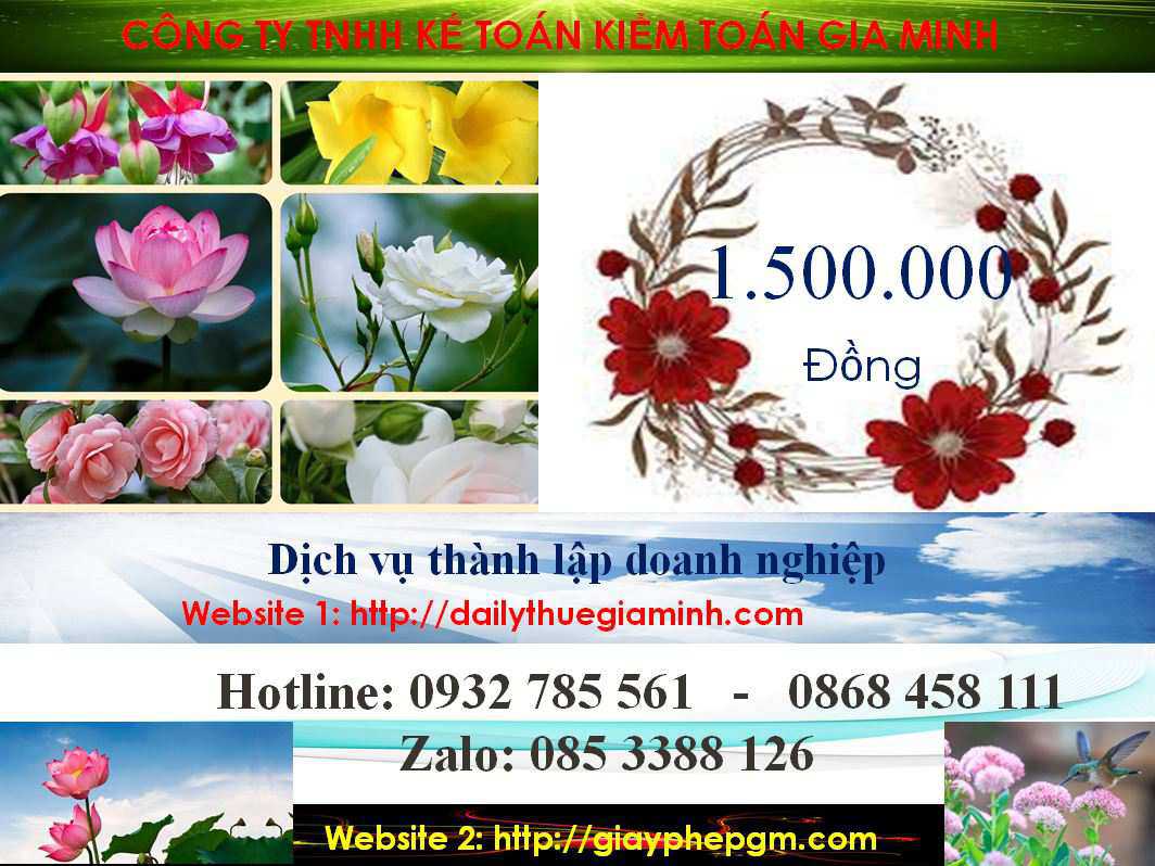 Thành lập công ty ở huyện Ứng Hòa 5 Chi phí thành lập công ty ở huyện Ứng Hòa