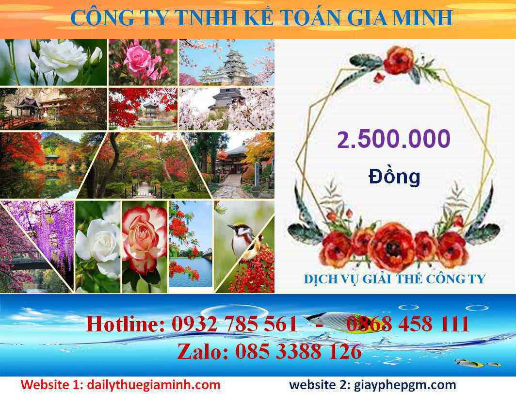 Giải thể công ty ở TP Cần Thơ 5 Chi phí giải thể công ty ở TP Cần Thơ
