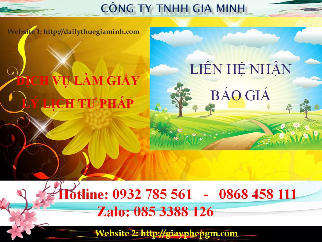 Dịch vụ làm giấy lý lịch tư pháp Bắc Kạn 5 Chi phí làm giấy lý lịch tư pháp Bắc Kạn