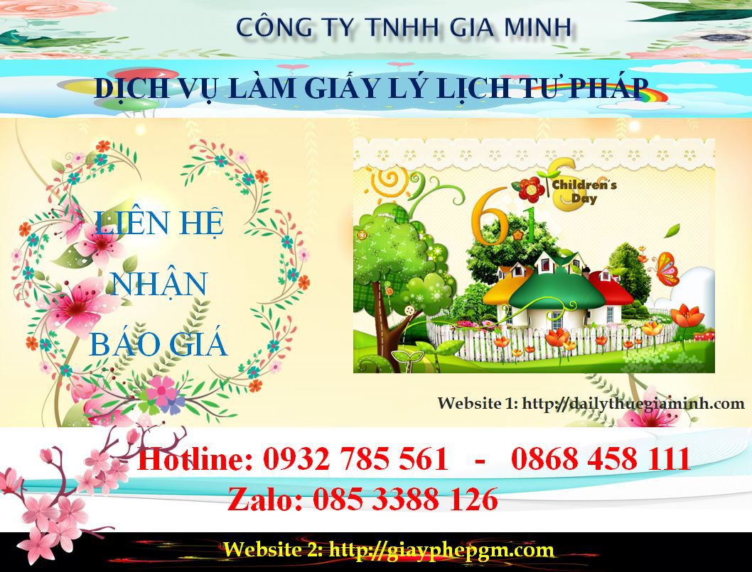 Dịch vụ làm giấy lý lịch tư pháp Đồng Tháp 5 Chi phí làm giấy lý lịch tư pháp Đồng Tháp