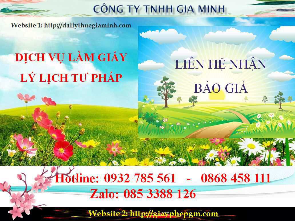 Dịch vụ làm giấy lý lịch tư pháp Khánh Hòa 5 Chi phí làm giấy lý lịch tư pháp Khánh Hòa
