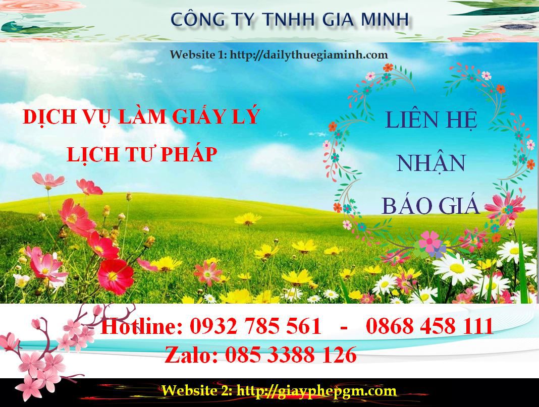 Dịch vụ làm giấy lý lịch tư pháp Kiên Giang 5 Chi phí làm giấy lý lịch tư pháp Kiên Giang