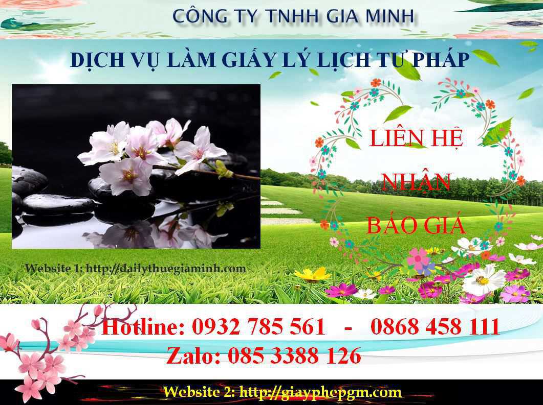 Dịch vụ làm giấy lý lịch tư pháp Lạng Sơn 5 Chi phí làm giấy lý lịch tư pháp Lạng Sơn