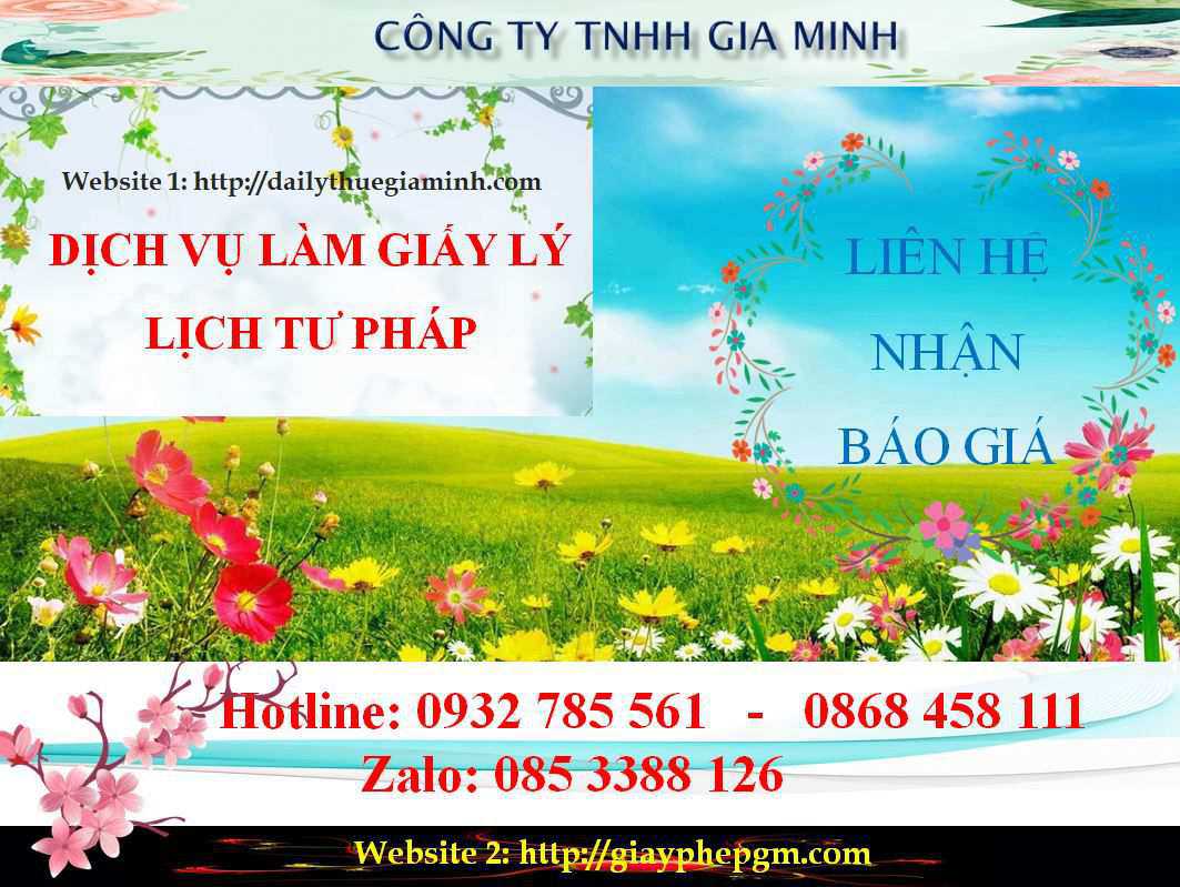 Dịch vụ làm giấy lý lịch tư pháp Quảng Ninh 5 Chi phí làm giấy lý lịch tư pháp Quảng Ninh