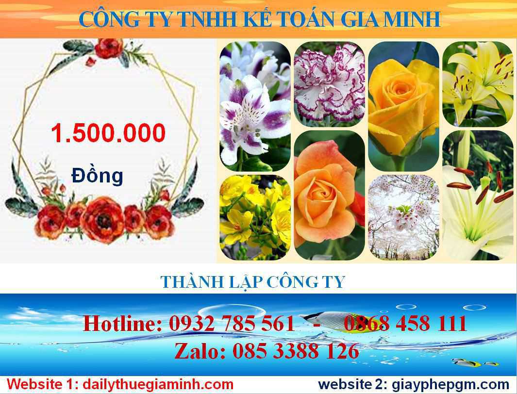 Chi phí mở công ty ở Hà Nam