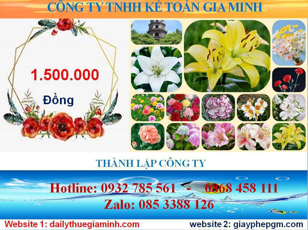 Chi phí mở công ty ở Huyện Củ Chi