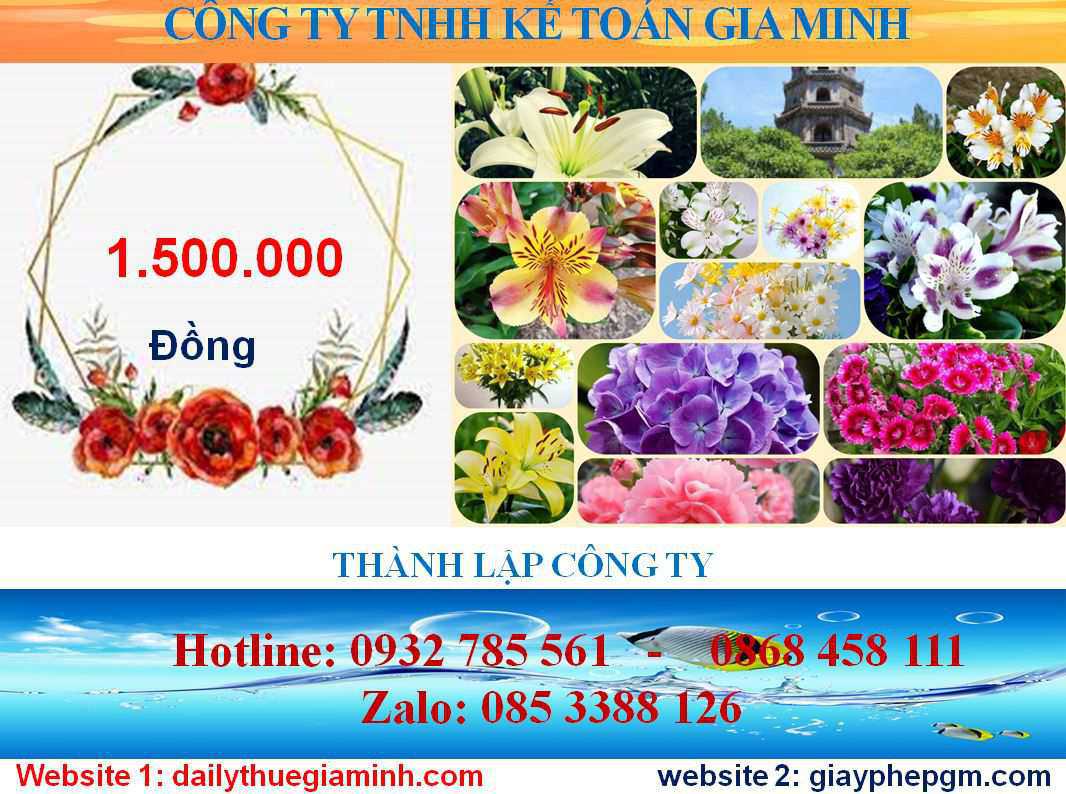 Chi phí mở công ty ở Huyện Dầu Tiếng