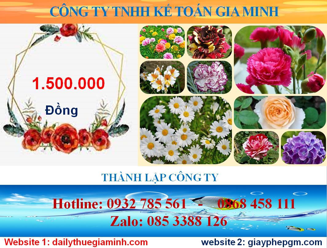 Chi phí mở công ty ở Huyện Quốc Oai