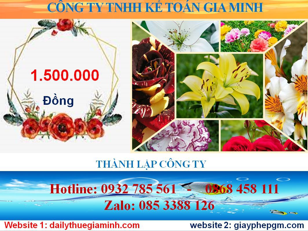 Dịch vụ mở công ty ở Thị Xã Bến Cát 5 Chi phí mở công ty ở Thị Xã Bến Cát