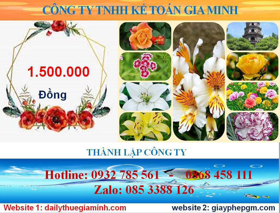 Dịch vụ mở công ty ở Tuyên Quang 5 Chi phí mở công ty ở Tuyên Quang