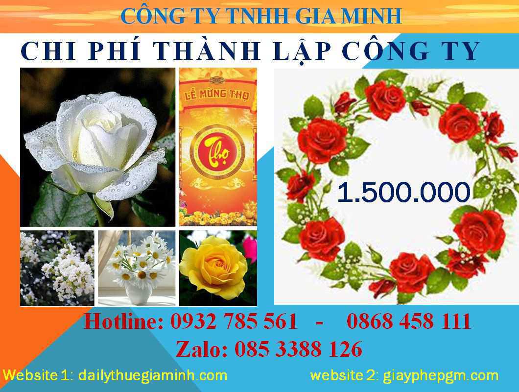 Dịch vụ thành lập công ty Hà Giang 5 Chi phí thành lập công ty Hà Giang