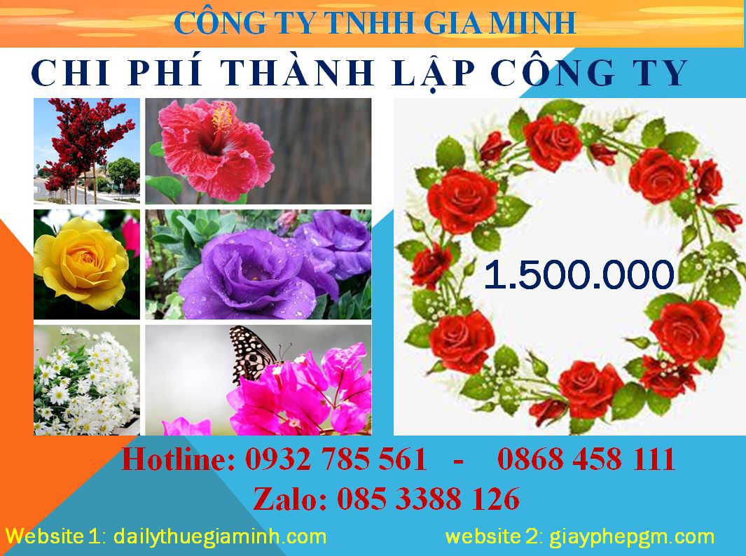 Dịch vụ thành lập công ty Hòa Bình 5 Chi phí thành lập công ty Hòa Bình