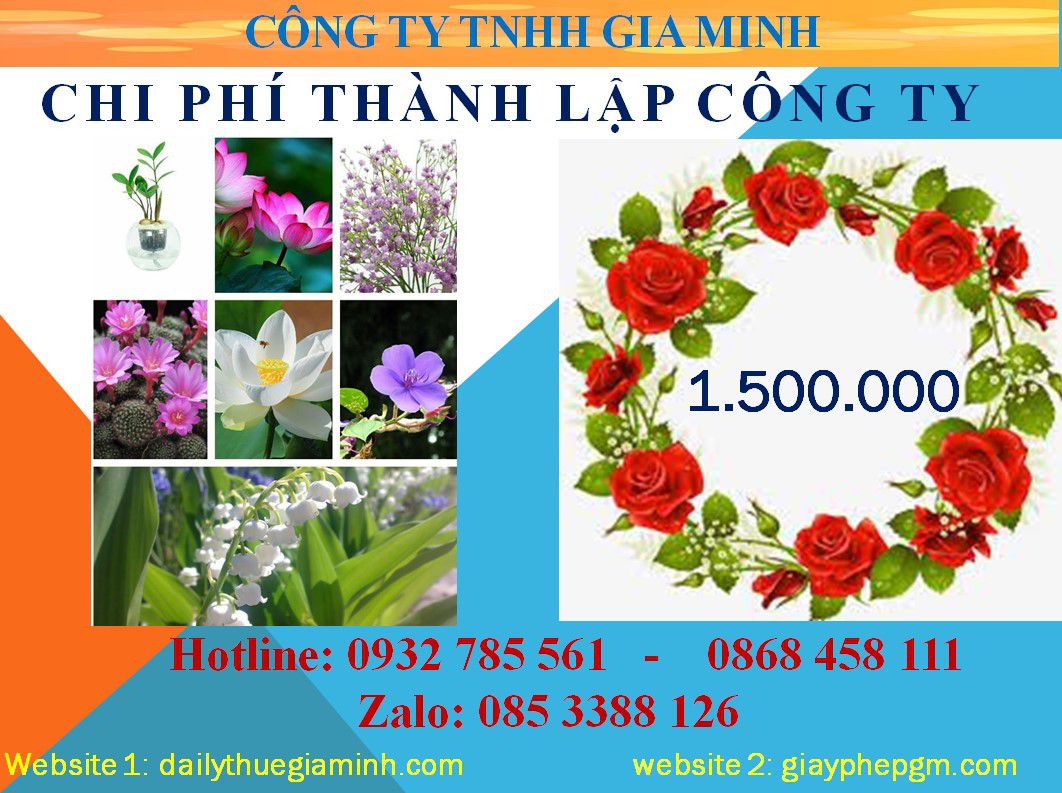 Dịch vụ thành lập công ty Nam Định 5 Chi phí thành lập công ty Nam Định