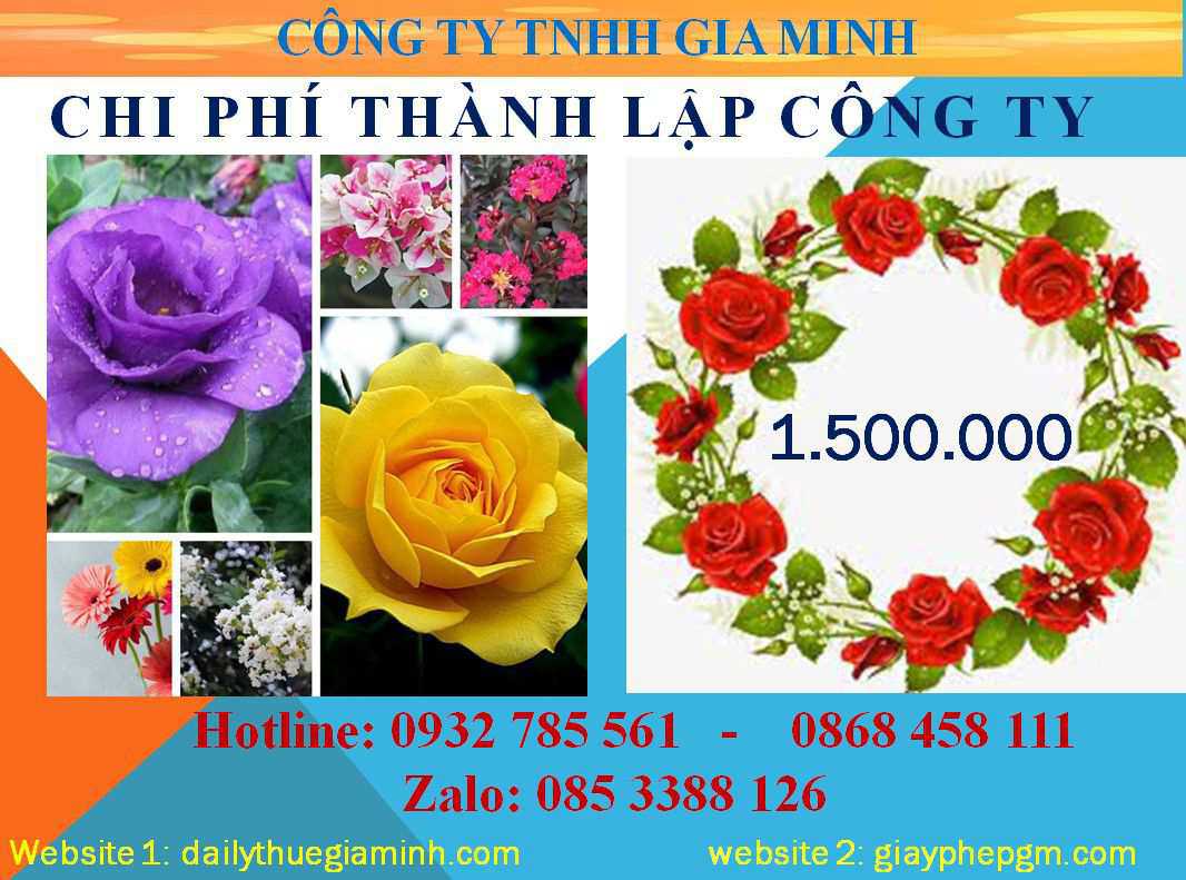 Dịch vụ thành lập công ty Quảng Bình 5 Chi phí thành lập công ty Quảng Bình