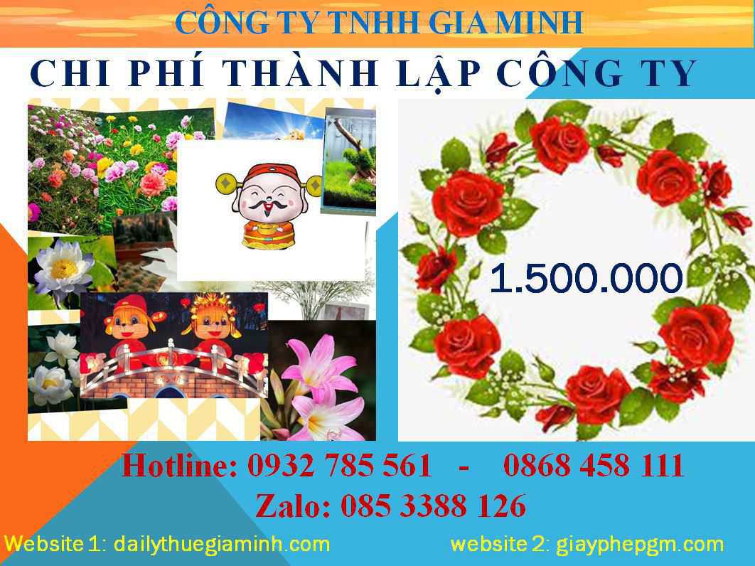 Dịch vụ thành lập công ty Vĩnh Phúc 5 Chi phí thành lập công ty tại Vĩnh Phúc