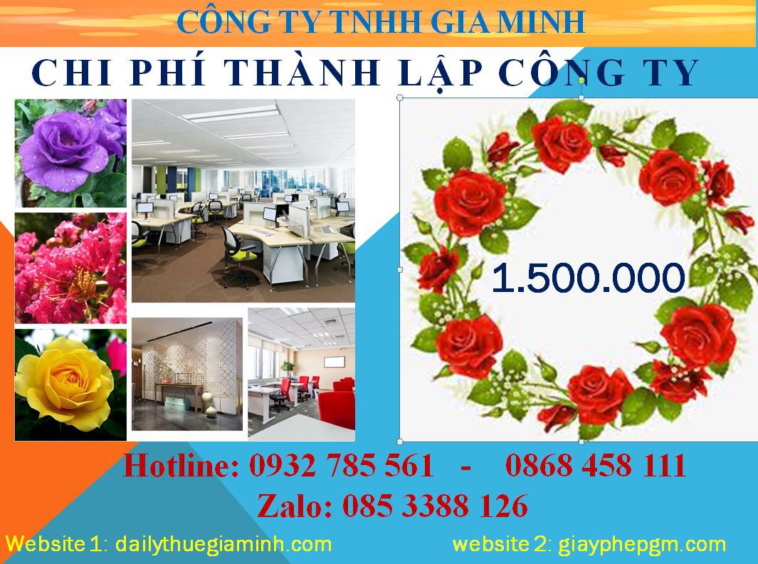 Dịch vụ thành lập công ty Yên Bái 5 Chi phí thành lập công ty Yên Bái