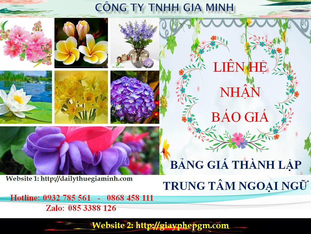 Điều kiện thành lập trung tâm ngoại ngữ Đà Nẵng 5 Chi phí thành lập trung tâm ngoại ngữ