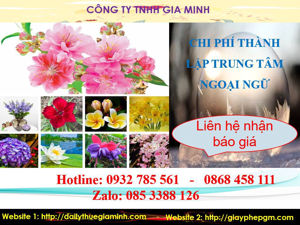 Chi phí trọn gói thành lập trung tâm ngoại ngữ tại Hà Giang