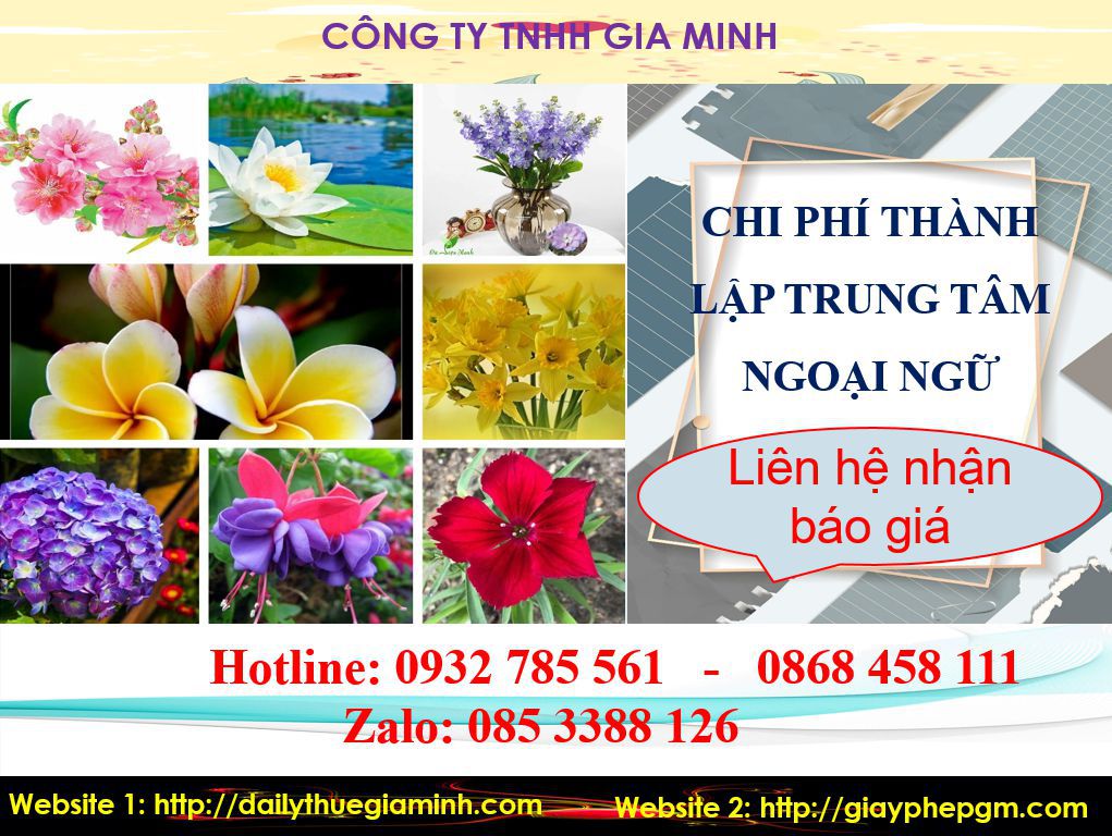 Chi phí thành lập trung tâm ngoại ngữ Hải Phòng 5 Chi phí thành lập trung tâm ngoại ngữ
