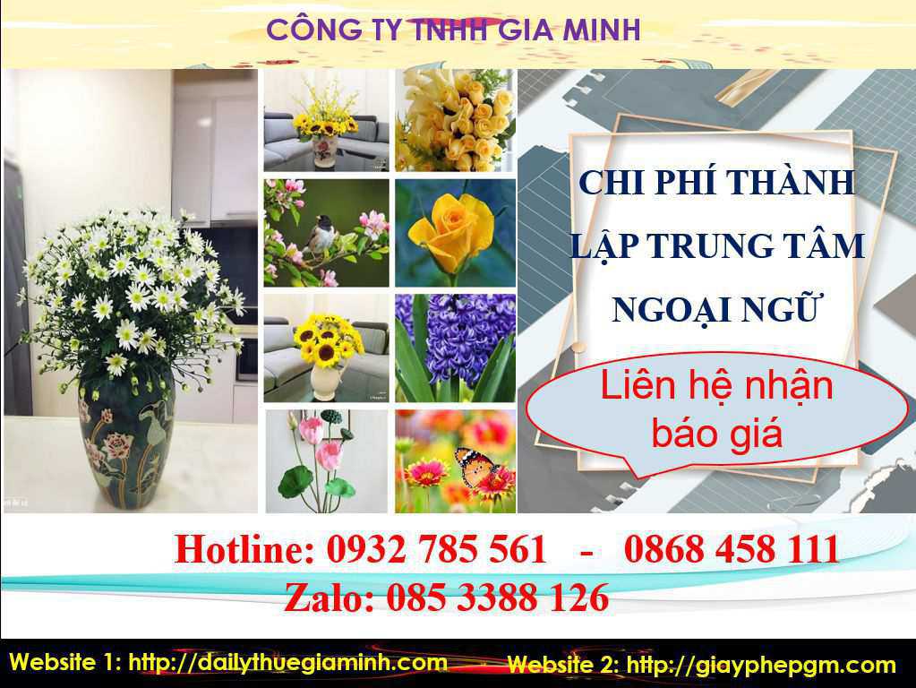 Chi phí thành lập trung tâm ngoại ngữ Hòa Bình 5 Chi phí thành lập trung tâm ngoại ngữ