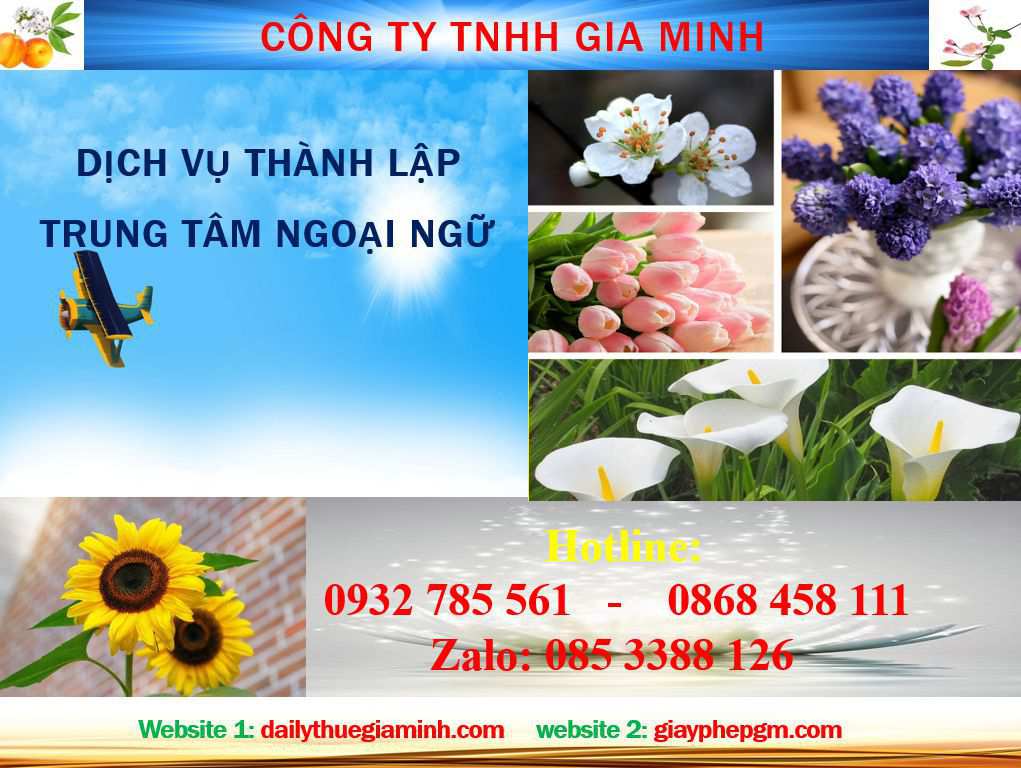 Chi phí thành lập trung tâm ngoại ngữ Lâm Đồng 4 Thủ tục thành lập trung tâm ngoại ngữ Lâm Đồng