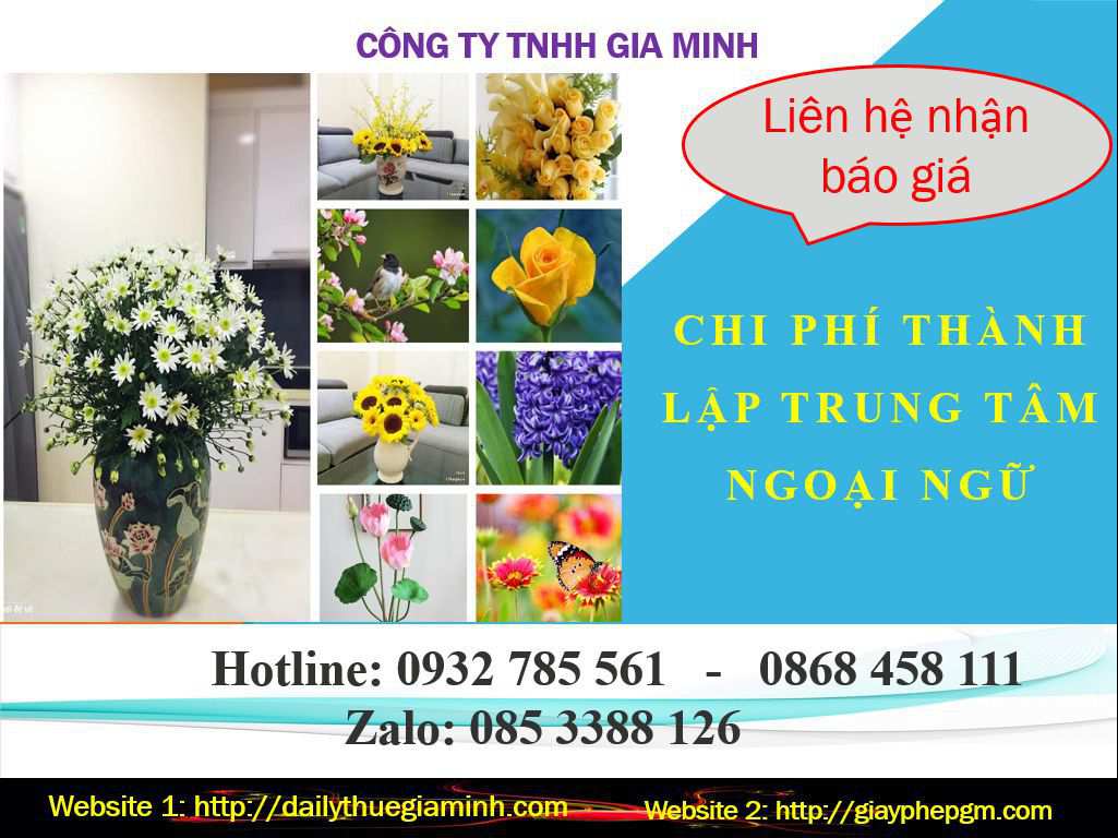 Chi phí thành lập trung tâm ngoại ngữ Vũng Tàu 5 Chi phí thành lập trung tâm ngoại ngữ