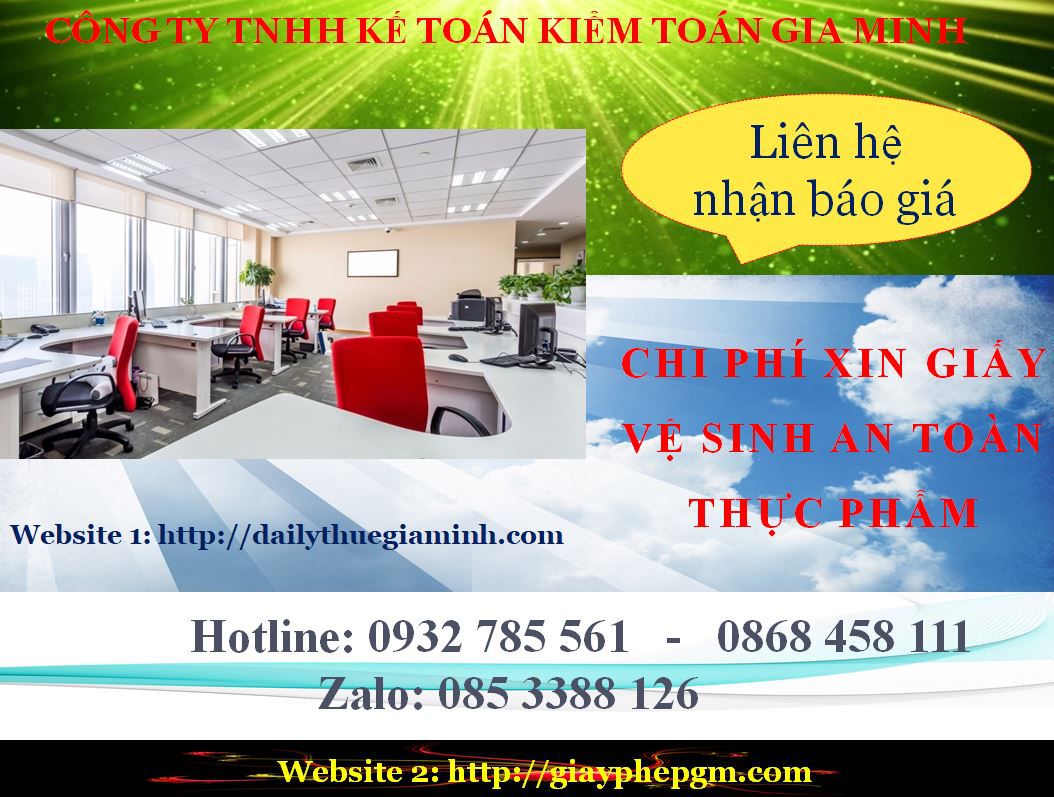 Xin giấy phép vệ sinh an toàn thực phẩm Bắc Kạn 5 Chi phí xin giấy phép vệ sinh an toàn thực phẩm Bắc Kạn