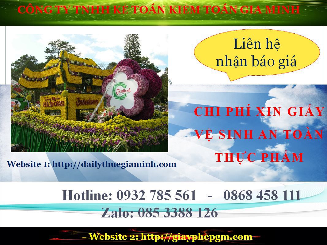 Xin giấy phép vệ sinh an toàn thực phẩm Lai Châu 5 Chi phí xin giấy phép vệ sinh an toàn thực phẩm Lai Châu