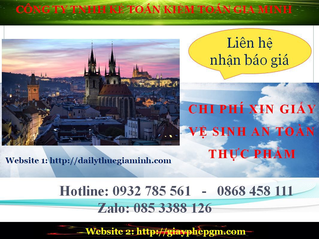 Xin giấy phép vệ sinh an toàn thực phẩm Ninh Bình 5 Chi phí xin giấy chứng nhận đủ điều kiện vệ sinh an toàn thực phẩm Ninh Bình