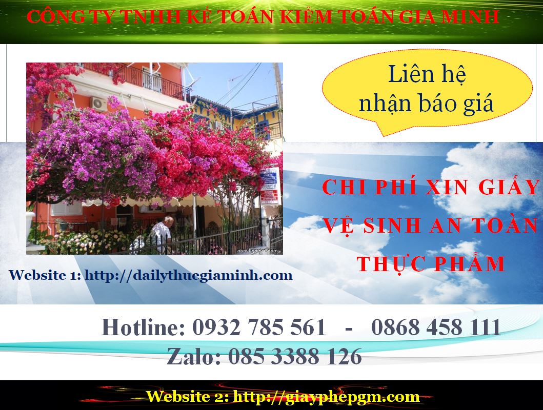xin giấy phép vệ sinh an toàn thực phẩm Quảng Ngãi 12 Chi phí xin giấy phép vệ sinh an toàn thực phẩm Quảng Ngãi