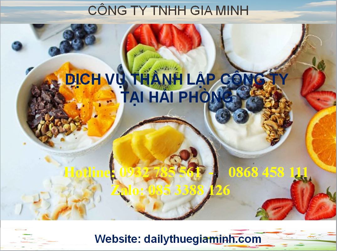Dịch vụ thành lập công ty tại Hải Phòng 3 Thủ tục thành lập công ty tại Hải Phòng