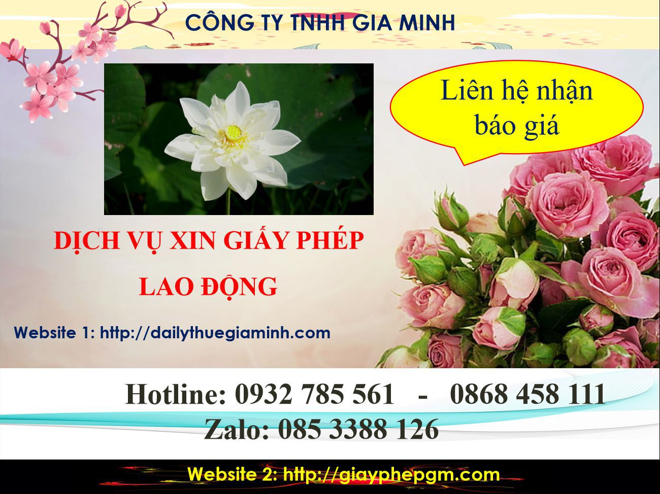 Dịch vụ xin giấy phép lao động Cao Bằng 5 Chi phí xin giấy phép lao động Cao Bằng